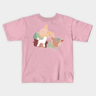 Oh Canada! Poodle Kids T-Shirt